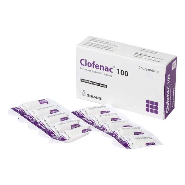 CLOFENAC 100mg  Suppo.